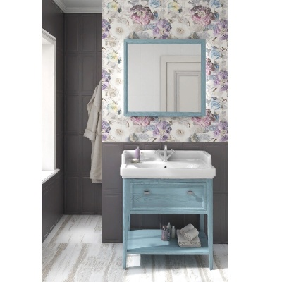 Тумба под раковину Kerama Marazzi Provence 60 1 ящик, 1 полка Синяя