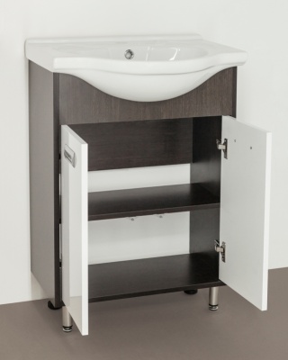 Тумба под раковину Style Line Эко Стиль W 9 Ладога 50 Белая Венге