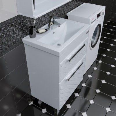 Тумба с раковиной СанТа Калипсо 60 217008лN Белая