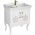 Тумба с раковиной Creavit Antik 80 AN0080.02.BB Белая с декором