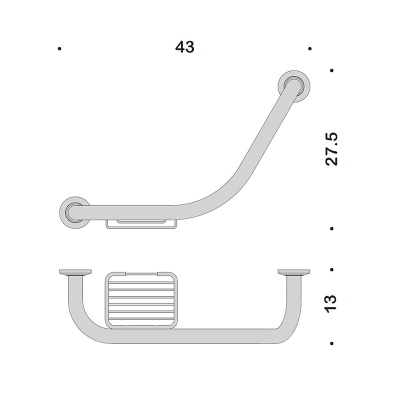 Поручень Colombo Design Universal В9722.000 Хром