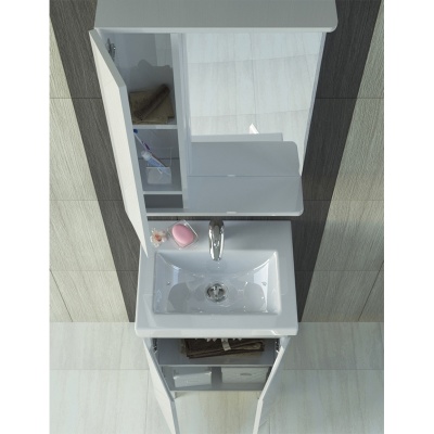 Зеркало со шкафом Vigo Minor 50 L с подсветкой Белое