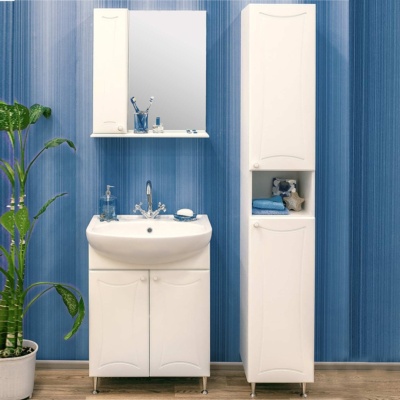 Тумба с раковиной Sanflor Карина 60 Н0000000682 Белая