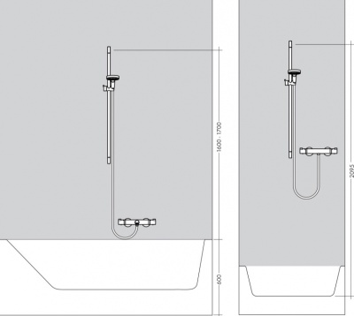 Душевой гарнитур Hansgrohe Crometta 26535400 Хром Белый