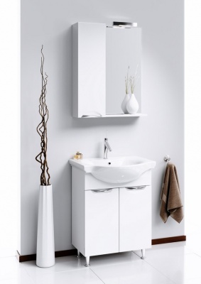 Тумба под раковину Aqwella Лайн 65 Li.01.06.К Белая