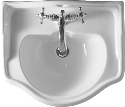 Раковина Kerasan Retro 55 1045 Белая с одним отверстием под смеситель