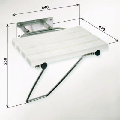 Сиденье для душа Bemeta Help 301102181 Нержавеющая сталь