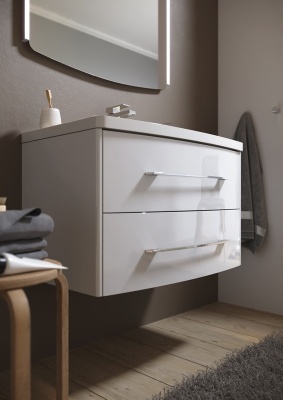 Тумба под раковину Aqwella 5 Stars Neringa 80 NER0108 подвесная Белая