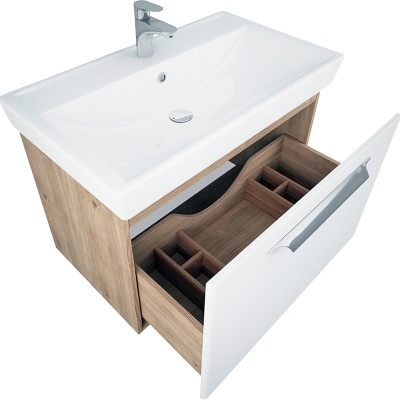 Тумба под раковину Diborg Lande Q 80 77.3215 подвесная Дуб