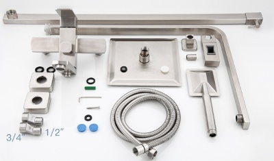 Душевая система Frap F2421 Нержавеющая сталь