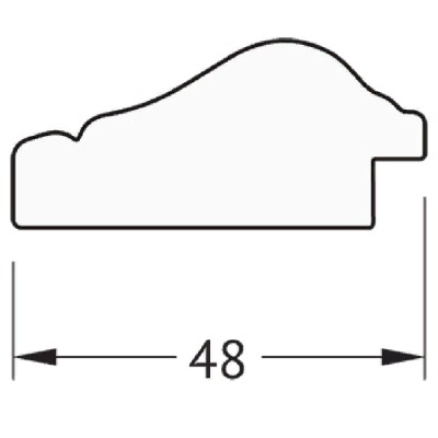 Зеркало Evoform Definite 112х62 Бусы золотые