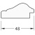 Зеркало Evoform Definite 112х62 Бусы золотые