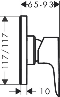 Смеситель для душа Hansgrohe Talis E 71764000 Хром