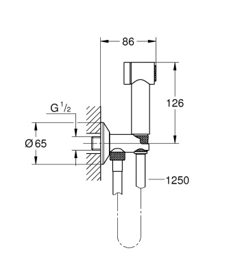 Гигиенический душ Grohe Sena Trigger Spray 26332000 Хром