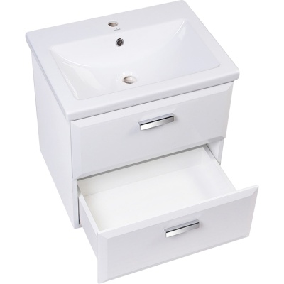 Тумба под раковину Style Line Лотос 60 Люкс Plus подвесная Белая