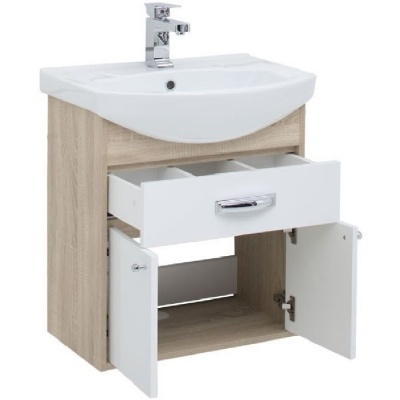 Комплект мебели для ванной Aquanet Грейс 60 198802 подвесной Дуб сонома