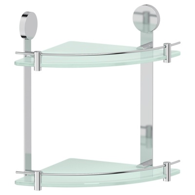 Стеклянная полка Artwelle Harmonie HAR 040 угловая Хром