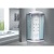 Душевая кабина Royal Bath НК 100x100 RB100HK7-WT-CH с гидромассажем стекло прозрачное задняя стенка Белая