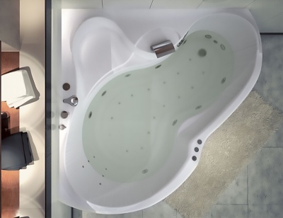 Акриловая ванна Aquanet Bellona 175x175 с гидромассажем