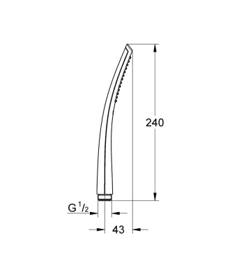 Ручной душ Grohe Ondus 27184000 Хром