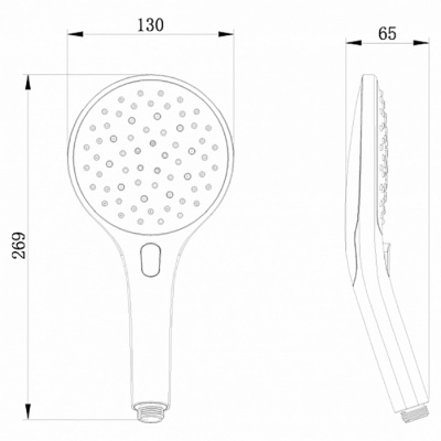 Ручной душ Swedbe Calypso 5015 Хром