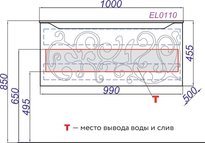 Тумба под раковину Aqwella Clarberg Elegance 100 EL0110GL подвесная Белая матовая Золото