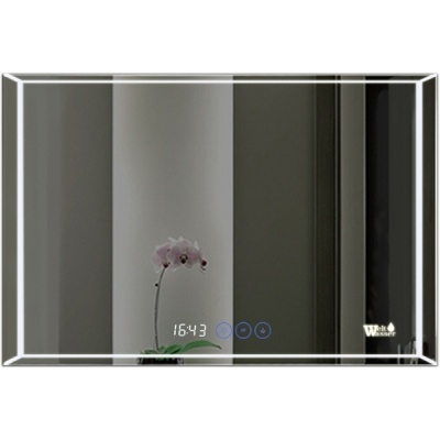 Зеркало WeltWasser Lanzo 80x60 с подсветкой и динамиками 10000000978 Хром