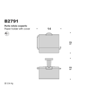 Держатель туалетной бумаги с крышкой Colombo Design Basic В2791 Хром
