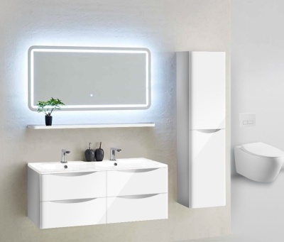 Тумба под раковину Vincea Roberta VMC-1R120LW подвесная L.White