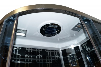 Душевая кабина Parly Super SP121R 120х215 профиль Полированный алюминий стекло тонированное