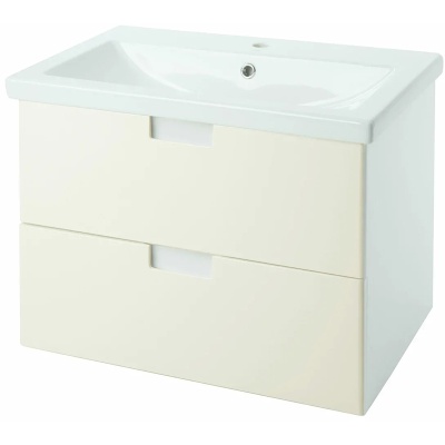 Тумба c раковиной Bellezza Пегас 70 4630411270073 подвесная Бежевая