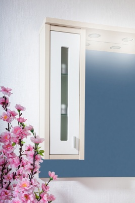 Тумба под раковину Бриклаер Бали 75 Венге Белый глянец