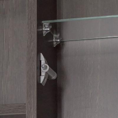 Зеркальный шкаф Style Line Кантри 75 Венге Лен Белый