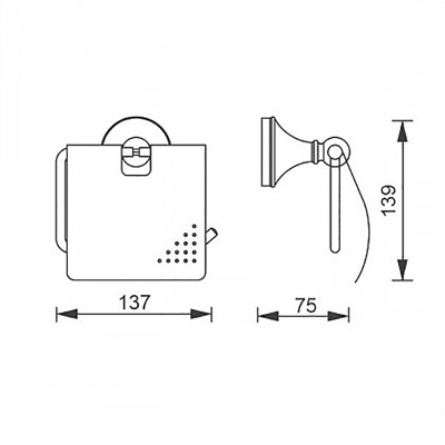 Держатель туалетной бумаги Aquanet 5586 Хром
