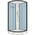 Душевая кабина Domani-Spa Delight 99 90x90 DS01D99LDbCl00 профиль Графит задние стенки Синие