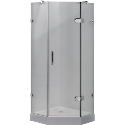 Душевой уголок Timo 100x100 BY-839100F профиль Хром стекло матовое