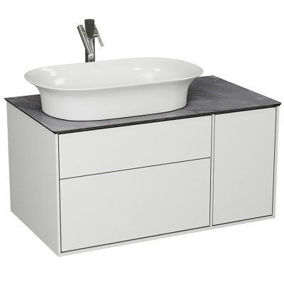 Тумба под раковину Diborg Elise 90 77.7246 подвесная Белый глянец