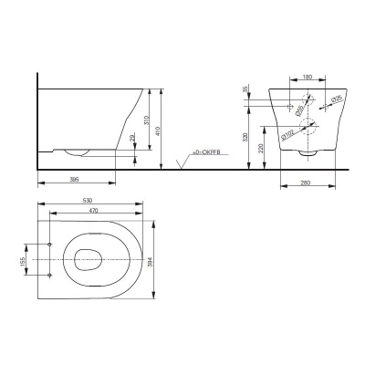Унитаз Toto MH series CW162Y#XW подвесной Белый