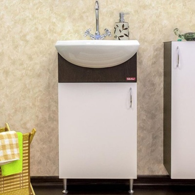 Тумба с раковиной Sanflor Мокко 45 L Н0000000581 Венге Белая