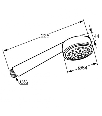 Ручной душ Kludi Zenta 6060005-00 Хром