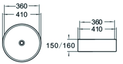 Раковина SantiLine 41 SL-1057 Белая