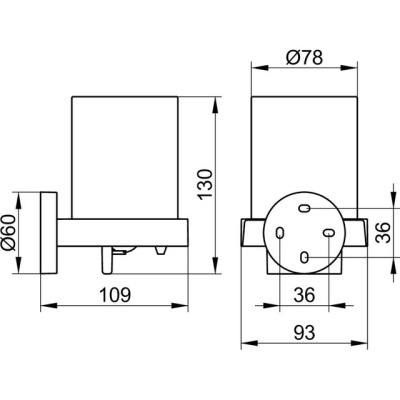 Дозатор для жидкого мыла Keuco Edition 90 19052 019000 Хром