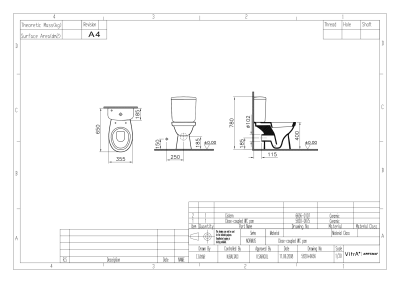 Унитаз компакт Norm Fit 9844B099-7205 с бачком и сиденьем Микролифт