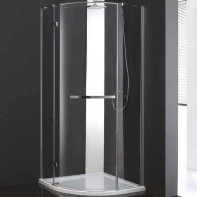 Душевой уголок Cezares Bergamo RH-1 Arco 120x100 L профиль Хром стекло прозрачное
