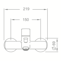 Смеситель для ванны Schein Elite 471HS /8057020PT Хром
