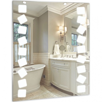 Зеркало Mixline Стиль Карат 60 525404 с подсветкой с пескоструйным рисунком