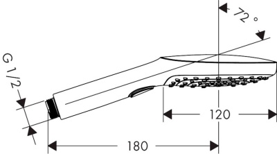 Ручной душ Hansgrohe Raindance Select E 26520700 Белый матовый