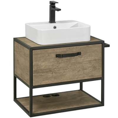 Тумба под раковину Акватон Лофт 65 1A242301LTDY0 подвесная Дуб Кантри