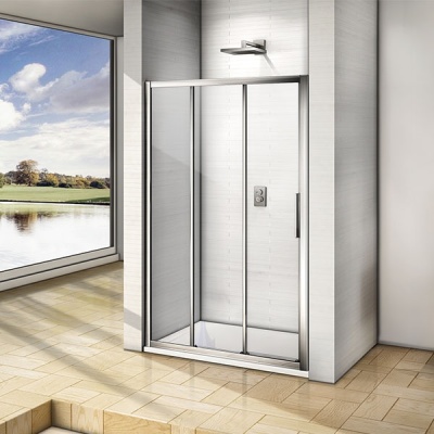 Душевая дверь в нишу Good Door Orion WTW-100 100 профиль Хром стекло прозрачное
