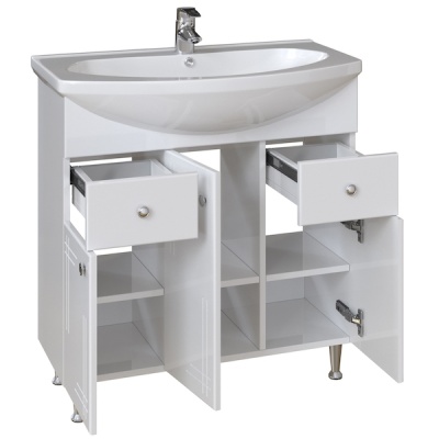 Тумба под раковину San Star Июнь 80 4.1-1.4.1. Белая